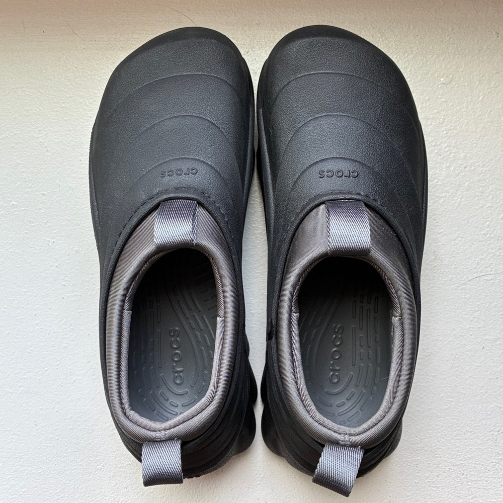 CROCS Echo Storm Women’s Black and Gray Slip-On Clog